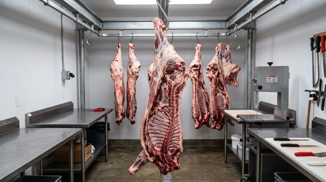 Half beef processing option